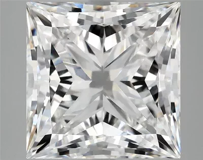 7.96ct E VVS2 Rare Carat Ideal Cut Princess Lab Grown Diamond