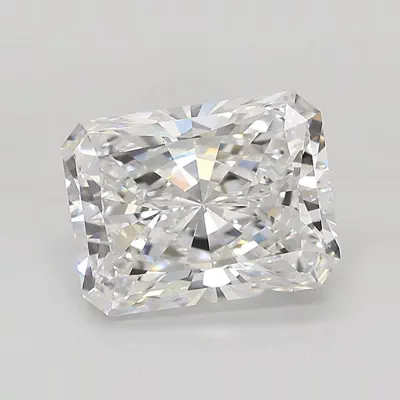 3.10ct E VS1 Rare Carat Ideal Cut Radiant Lab Grown Diamond