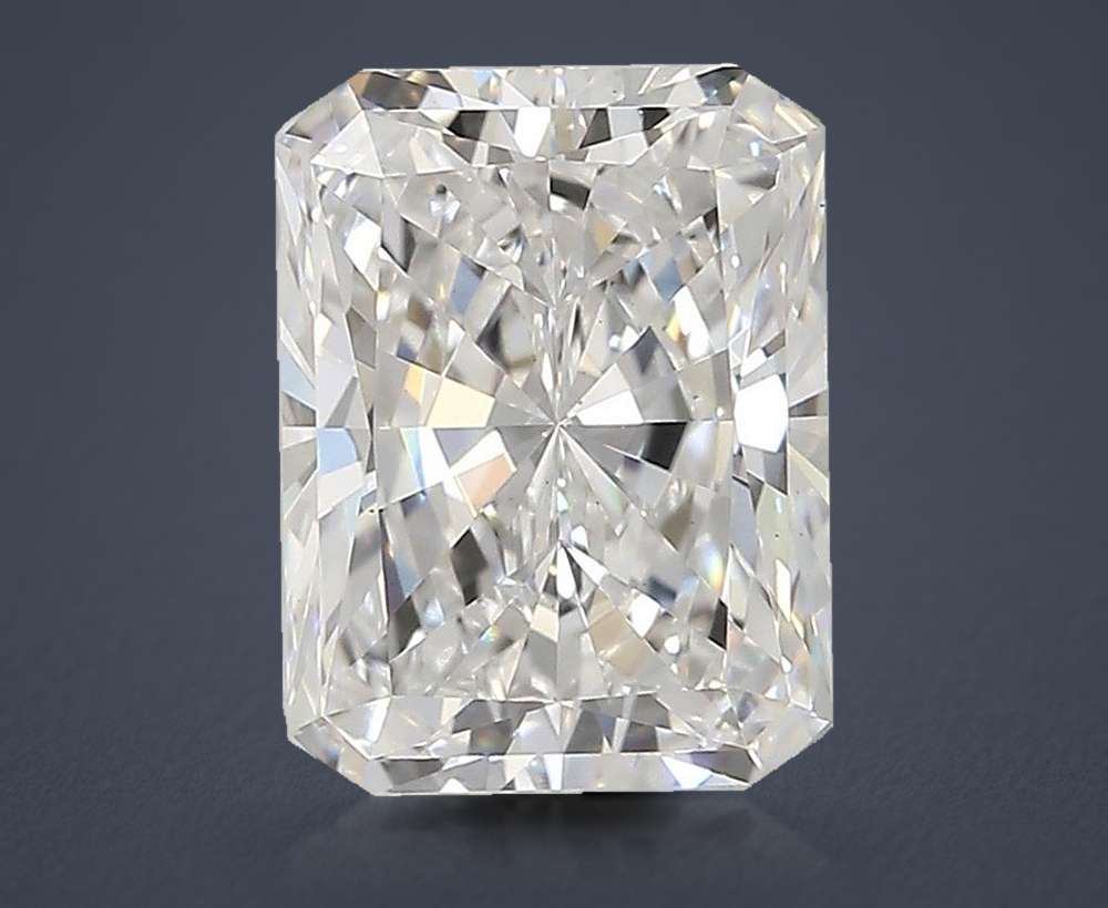 3.10ct E VS1 Rare Carat Ideal Cut Radiant Lab Grown Diamond