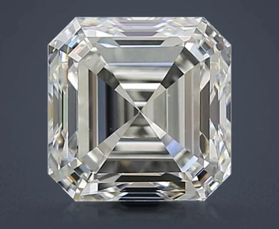 3.01ct J VS2 Very Good Cut Asscher Diamond