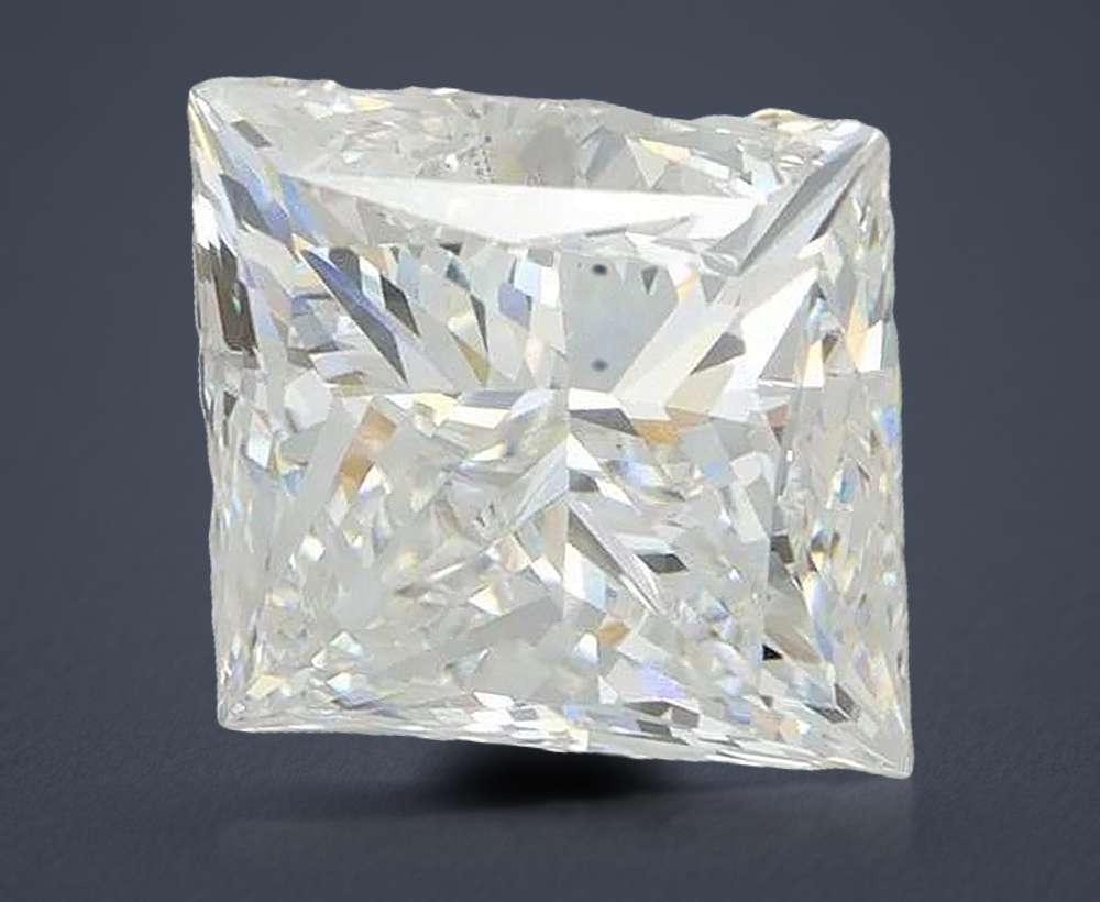 5.06ct F VS1 Rare Carat Ideal Cut Princess Lab Grown Diamond