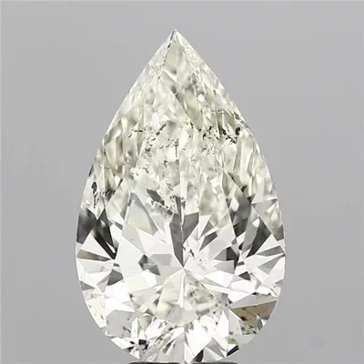 5.01ct K SI2 Rare Carat Ideal Cut Pear Diamond