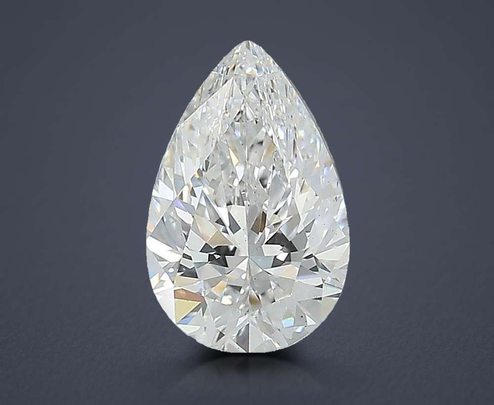 1.41ct D VS1 Rare Carat Ideal Cut Pear Lab Grown Diamond