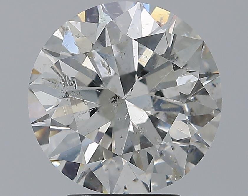 4.01ct H SI2 Rare Carat Ideal Cut Round Diamond