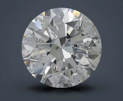4.01ct H SI2 Rare Carat Ideal Cut Round Diamond