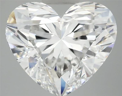 6.11ct E VVS2 Rare Carat Ideal Cut Heart Lab Grown Diamond