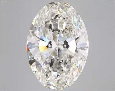 11.01ct H VS2 Rare Carat Ideal Cut Oval Lab Grown Diamond