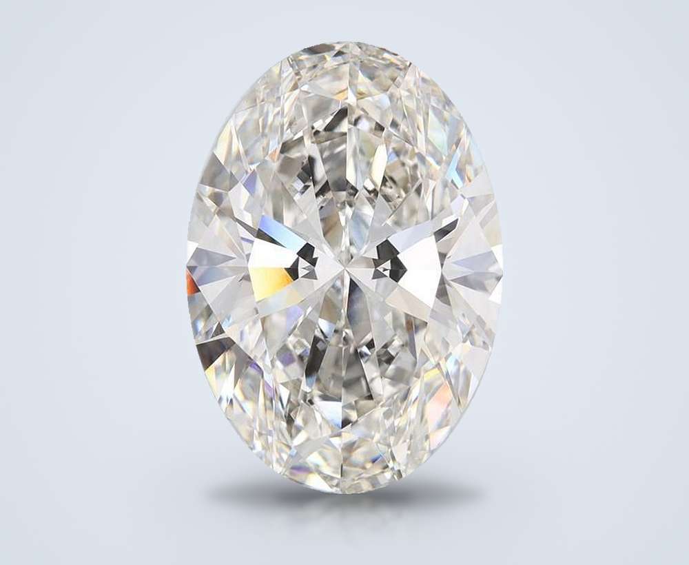 11.01ct H VS2 Rare Carat Ideal Cut Oval Lab Grown Diamond