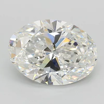 3.02ct E VS2 Rare Carat Ideal Cut Oval Lab Grown Diamond