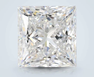 5.06ct D FL Rare Carat Ideal Cut Princess Lab Grown Diamond