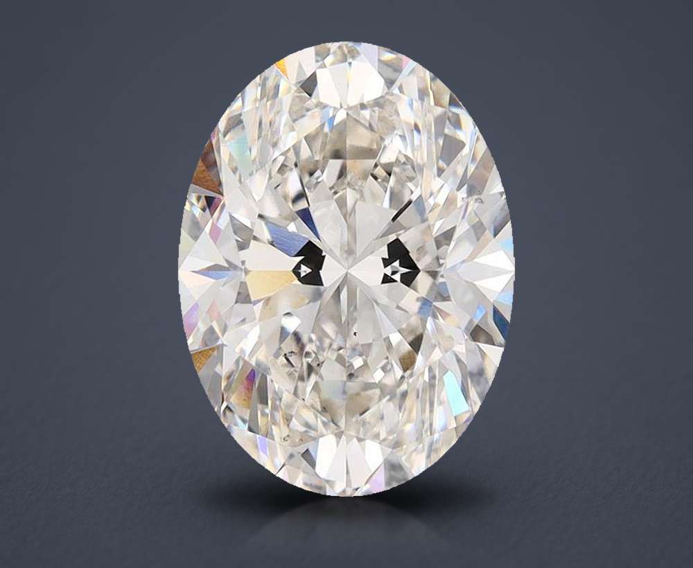 4.04ct H VS2 Rare Carat Ideal Cut Oval Lab Grown Diamond