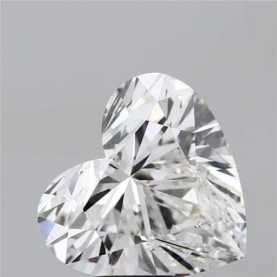5.07ct F VVS2 Rare Carat Ideal Cut Heart Lab Grown Diamond
