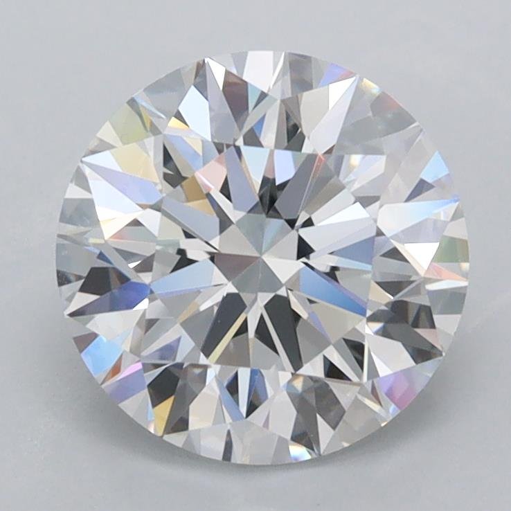 2.02ct D VVS1 Rare Carat Ideal Cut Round Lab Grown Diamond
