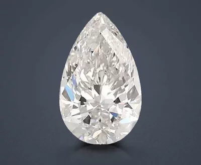 3.51ct F VS2 Rare Carat Ideal Cut Pear Lab Grown Diamond