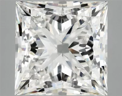 8.05ct F VVS2 Rare Carat Ideal Cut Princess Lab Grown Diamond