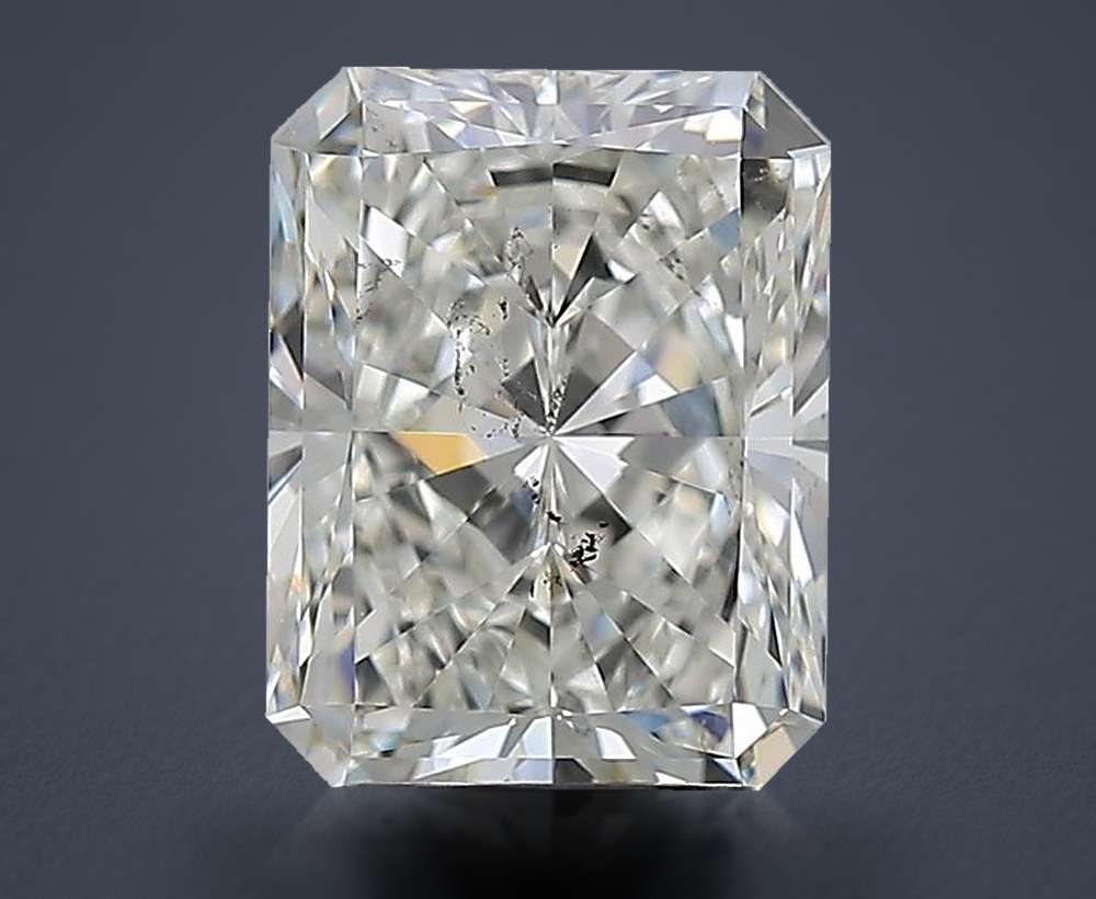2.50ct I SI2 Rare Carat Ideal Cut Radiant Diamond