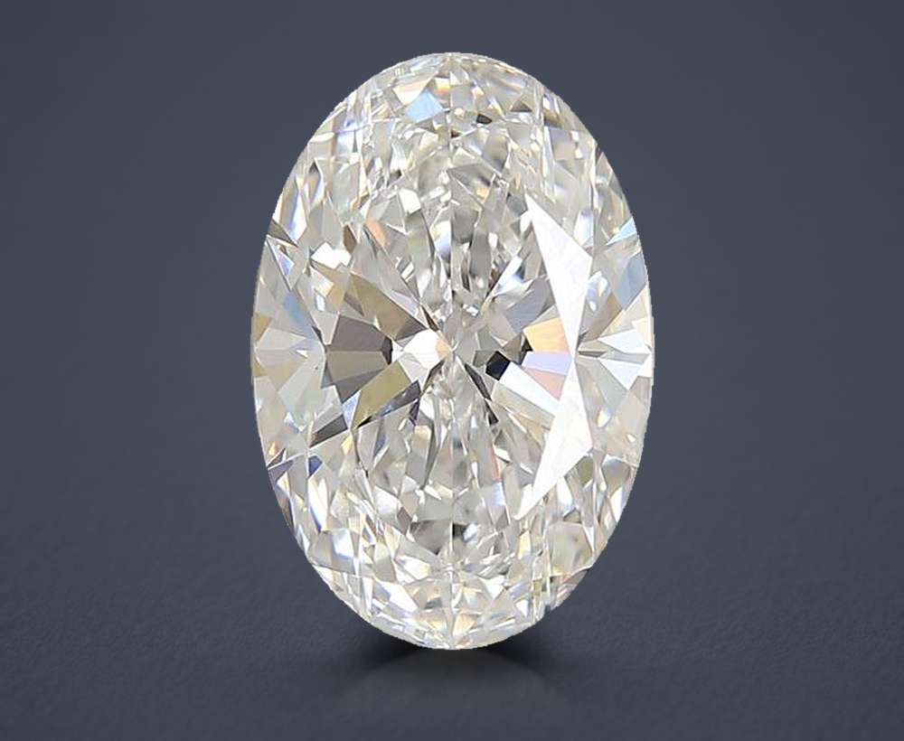 4.01ct E VVS2 Rare Carat Ideal Cut Oval Lab Grown Diamond