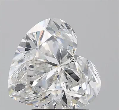 3.01ct F SI2 Excellent Cut Heart Diamond