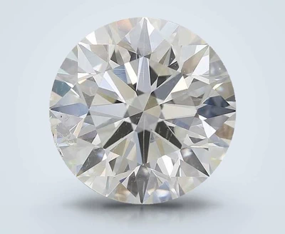 3.51ct J SI2 Rare Carat Ideal Cut Round Diamond