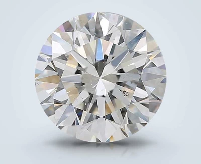 3.05ct I SI2 Rare Carat Ideal Cut Round Diamond