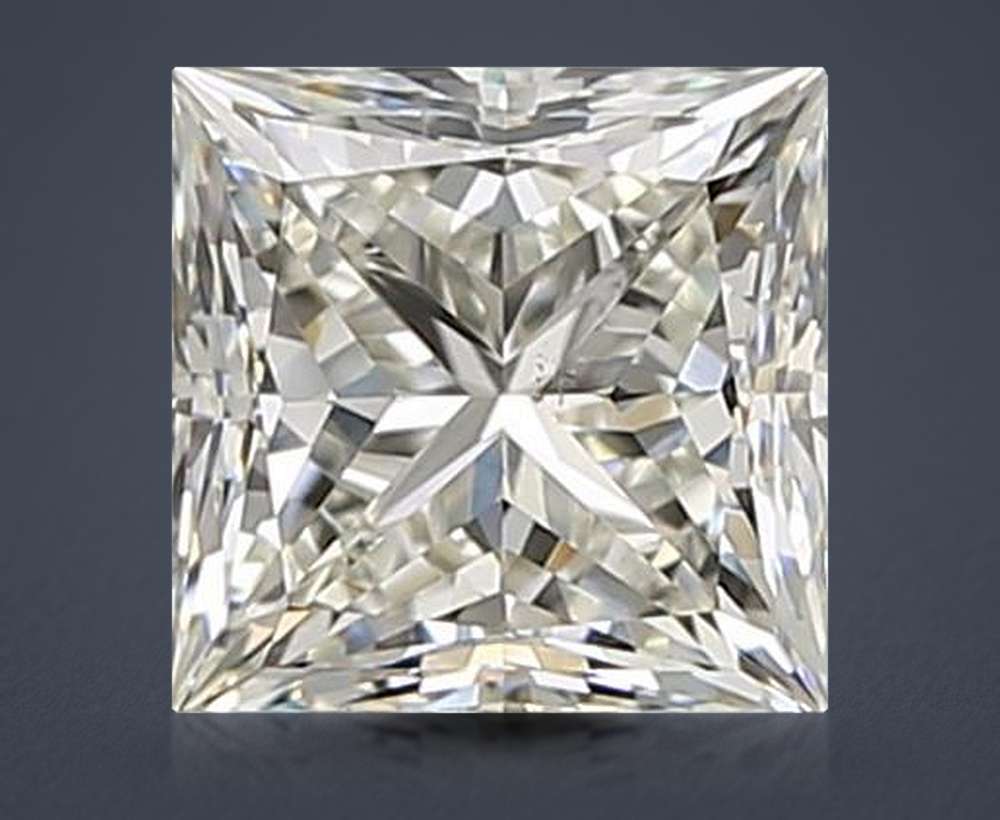 0.83ct K VS2 Rare Carat Ideal Cut Princess Diamond