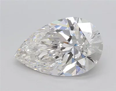 3.01ct E VS1 Rare Carat Ideal Cut Pear Lab Grown Diamond