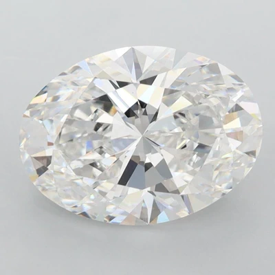 3.06ct E VS1 Rare Carat Ideal Cut Oval Lab Grown Diamond