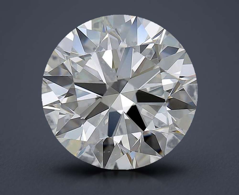 6.13ct I VS1 Rare Carat Ideal Cut Round Diamond