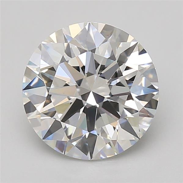 3.08ct E VVS1 Rare Carat Ideal Cut Round Lab Grown Diamond