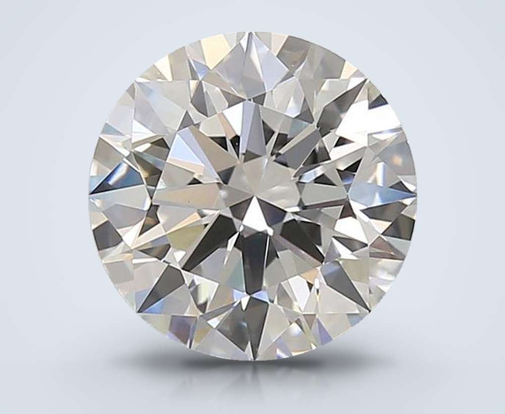 3.08ct E VVS1 Rare Carat Ideal Cut Round Lab Grown Diamond