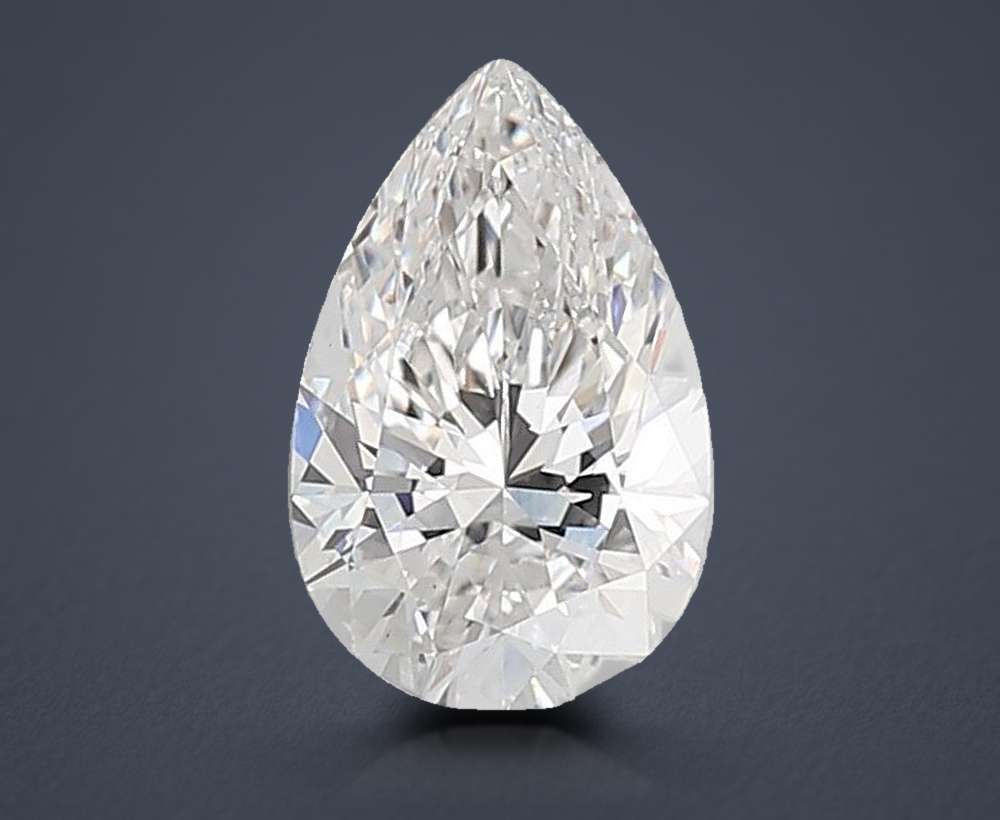 2.53ct E VS1 Rare Carat Ideal Cut Pear Lab Grown Diamond
