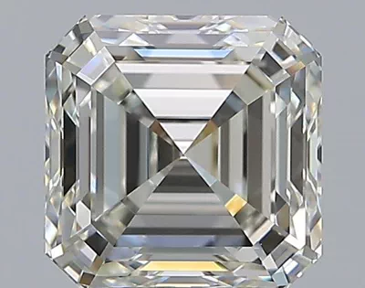 2.57ct J IF Rare Carat Ideal Cut Asscher Diamond