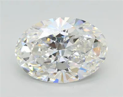 4.05ct F VS1 Rare Carat Ideal Cut Oval Lab Grown Diamond