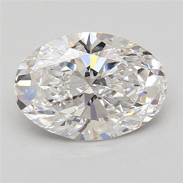 3.03ct D VS1 Rare Carat Ideal Cut Oval Lab Grown Diamond