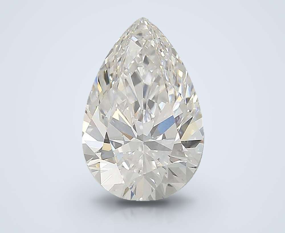 1.71ct E VVS2 Rare Carat Ideal Cut Pear Lab Grown Diamond