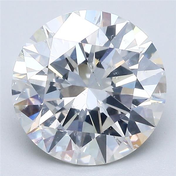 3.04ct G SI2 Rare Carat Ideal Cut Round Diamond