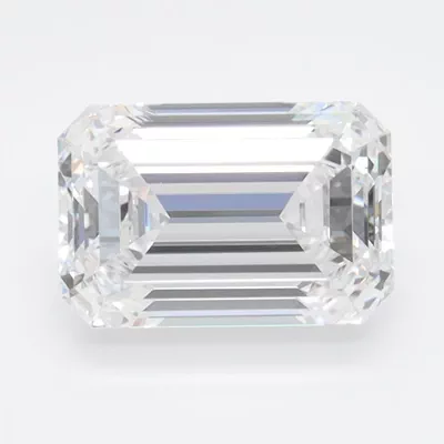 2.10ct D VVS2 Excellent Cut Emerald Lab Grown Diamond