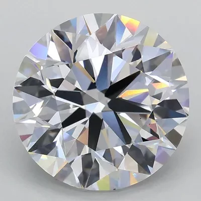 3.02ct D VS1 Excellent Cut Round Lab Grown Diamond