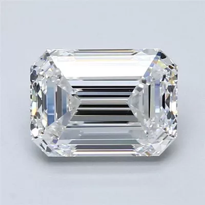 2.21ct E VS2 Rare Carat Ideal Cut Emerald Diamond