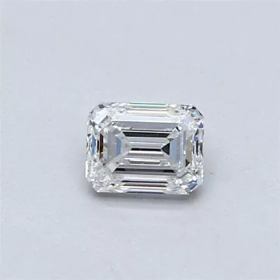 0.37ct F VS2 Very Good Cut Emerald Diamond