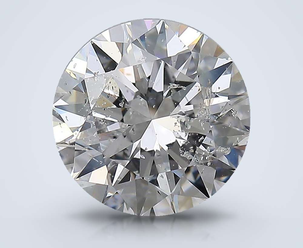 4.02ct E SI2 Rare Carat Ideal Cut Round Diamond