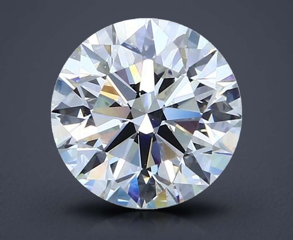 3.00ct H VS2 Rare Carat Ideal Cut Round Diamond