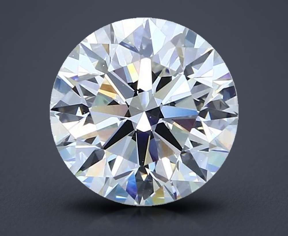 3.00ct H VS2 Rare Carat Ideal Cut Round Diamond