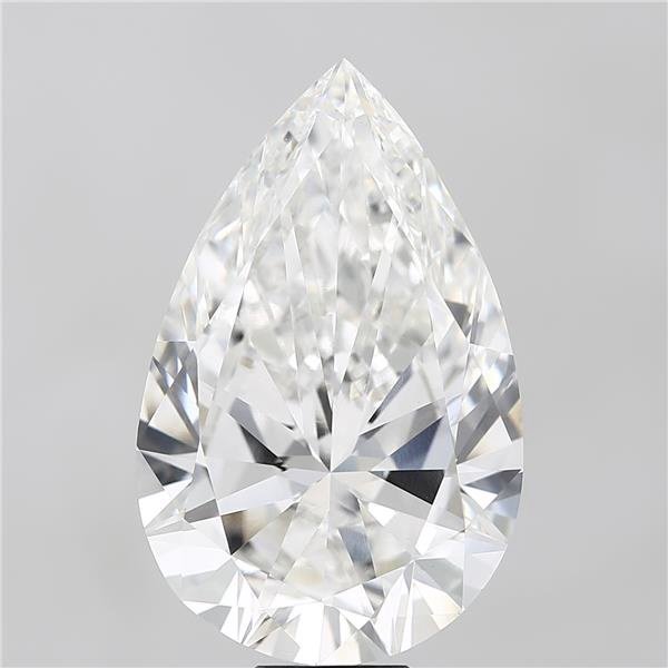 15.01ct F VVS2 Very Good Cut Pear Lab Grown Diamond