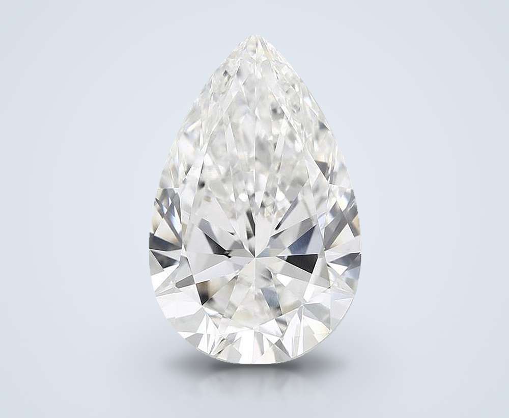 15.01ct F VVS2 Very Good Cut Pear Lab Grown Diamond