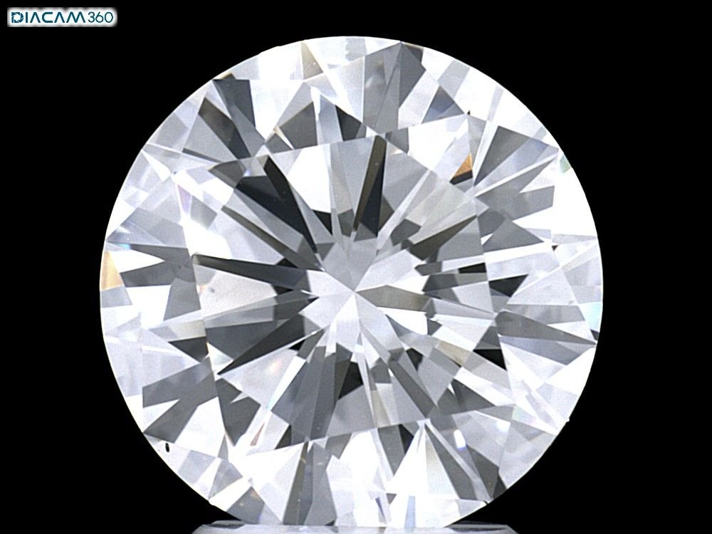 3.22ct F VS2 Rare Carat Ideal Cut Round Diamond