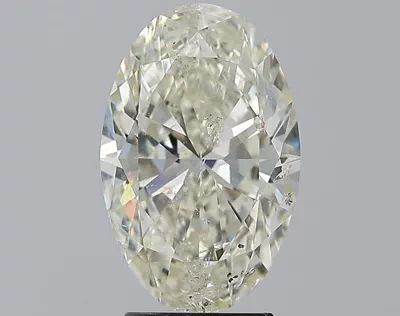 3.02ct K SI2 Rare Carat Ideal Cut Oval Diamond