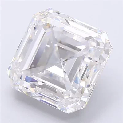6.44ct E VVS2 Rare Carat Ideal Cut Asscher Lab Grown Diamond