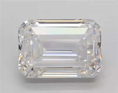 19.00ct F VS1 Rare Carat Ideal Cut Emerald Lab Grown Diamond