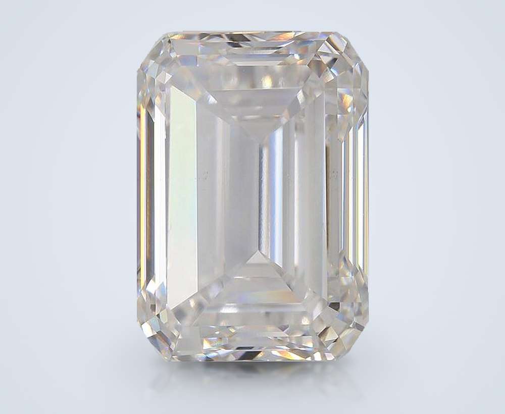 19.00ct F VS1 Rare Carat Ideal Cut Emerald Lab Grown Diamond